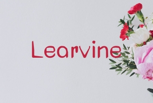 Learvine Font Download