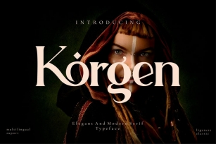Korgen - Serif Font Font Download