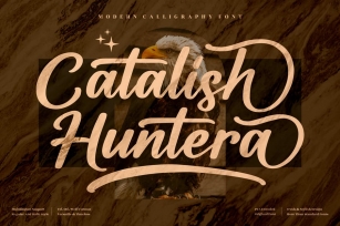 Catalish Huntera Modern Script LS Font Download