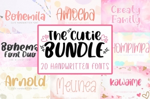 The Cutie Bundle Best Handwritten Font Download