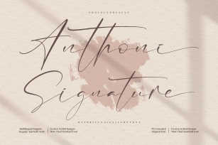 Anthoni Signature Font Download