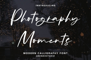 Photography Moments - Modern Calligraphy Font Font Download