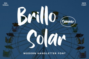 Brillo Solar - Modern Handletter Font Font Download