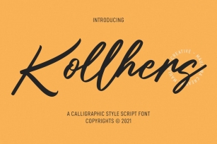 Kollhers Calligraphy Script Font Font Download