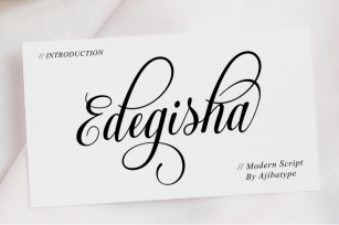 Edegisha Script Font Download