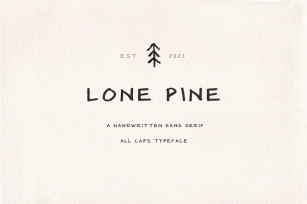 Lone Pine Font Download