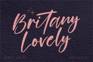 Britany Lovely Handwritten Script Font Download