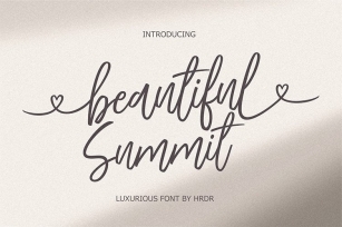 Beautiful Summit Font Download