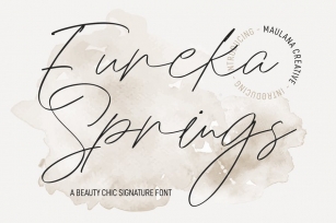 Eureka Spring Chic Signature Font Font Download