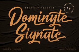 Dominyte Signate Modern Signature LS Font Download
