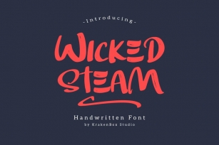 Wicked Steam - Handwritten Font Font Download