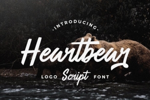 Heartbear | Logo Script Font Font Download