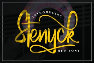 Stenyck | New Font Font Download