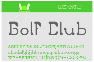 Golf Club Font Download