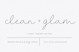 Clean and Glam Duo Font Download