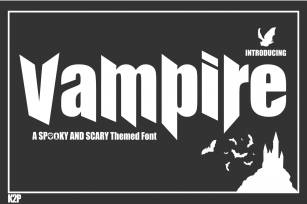 Vampire Halloween Font Download