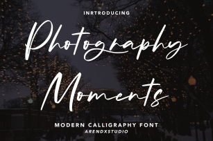 Photography Moments Font Download