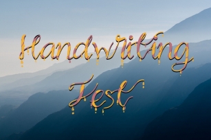 Handwriting Test Font Download