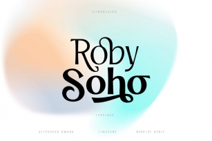 Roby Soho Typeface Font Download