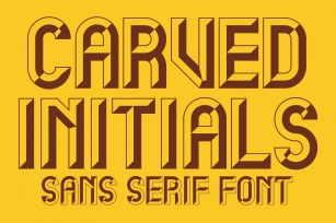 Carved Initials Font Download