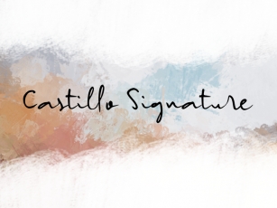 C Castillo Signature Font Download
