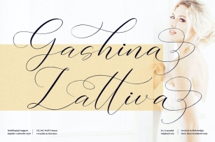 Gashina Lattiva Beautiful Script LS Font Download