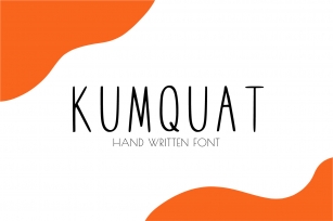 Kumquat hand written all capitals Font Download