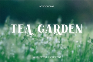 Tea garden Font Download