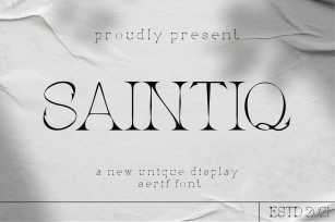 Saintiq Font Download