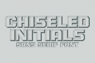 Chiseled Initials Font Download
