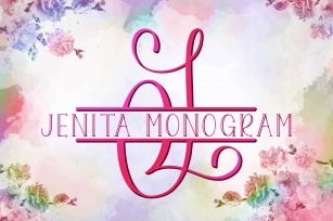 Jenita Monogram Font Download