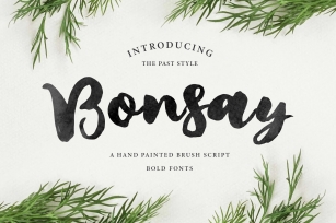 Bonsay Brush Font Download
