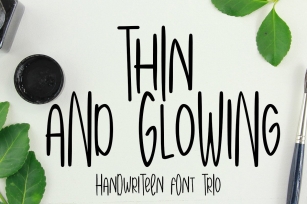 Thin and Glowing Font Download