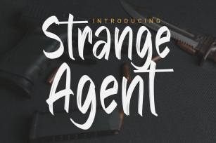 DS Strange Agent – Casual Brush Font Download