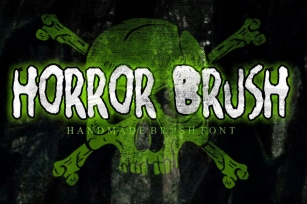 AN Horror Brush - Rough and Creepy typeface Font Download