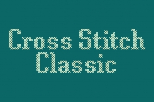 Cross Stitch Classic Font Download