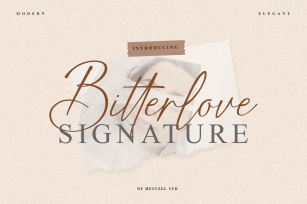 Bitterlove Signature Script Font Download
