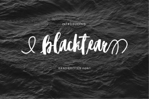 Blacktear Script | Roman&Cyrillic Font Download