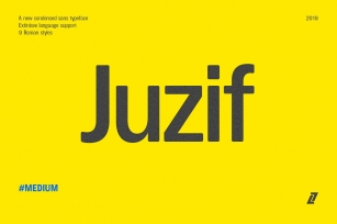 Juzif Medium (Single) Font Download