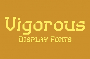 Vigorous Font Download