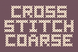 Cross Stitch Coarse Font Download