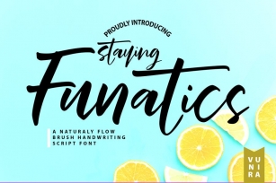 Stay Funatics | Brush Handwriting Script Font Font Download