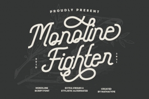 Monoline Fighter Font Download