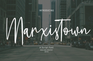 Marxistown Script Font Font Download