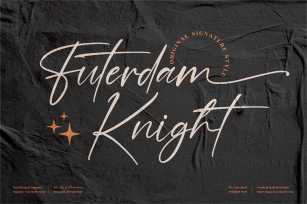 Futerdam Knight Signature Font Download