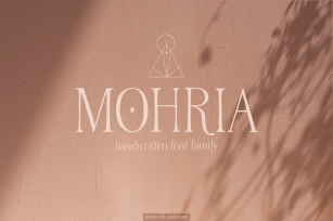 Mohria serif font family  boho art Font Download