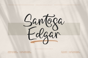 Santosa Edgar Font Download