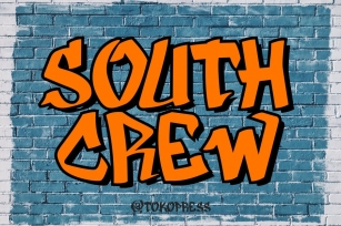 South Crew - graffiti font Font Download