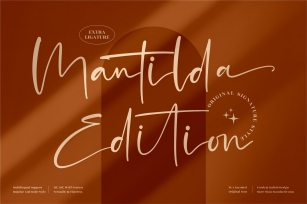 Mantilda Edition Signature Style Font Download