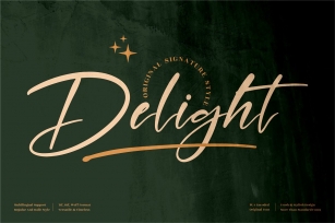 Delight Modern Signature Font Download